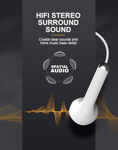 Audífonos USB-C Alámbricos con Micrófono y Sonido HiFi para iPhone y Samsung