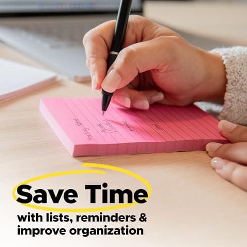 Notas Post-it Adhesivas, 24 Blocs (100 Hojas c/u), 1 3/8 x 1 7/8 pulg, Colección Beachside Café