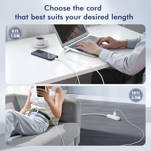Miniatura de Cable USB C a USB C APFEN (1.8m, 2 Pzs), Carga Rápida Tipo-C 60W 6