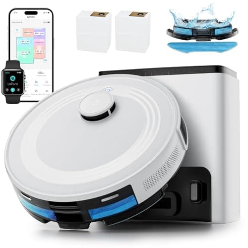 Lefant Robot Vacuum and Mop, 75-Day Self-Emptying, 6000Pa, LiDAR Navigation