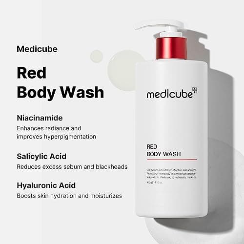 medicube Red Body Wash | Low pH Clarifying Body Wash For Back & Chest thumbnail 4