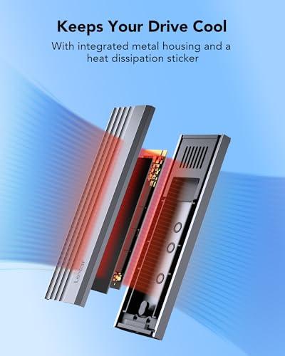 Miniatura de Gabinete Lexar E300 para SSD NVMe M.2, USB 3.2 Gen 2 (10Gbps), Sin Herramientas 4