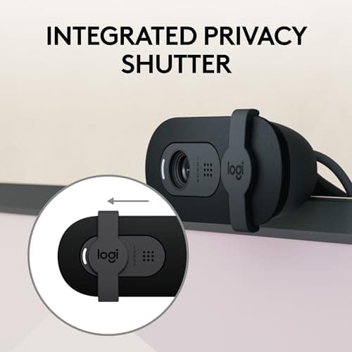 Cámara Web Logitech Brio 101 Full HD 1080p para Streaming y Juntas - Negra
