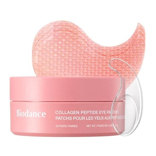 BIODANCE Collagen Peptide Eye Patches, Anti Wrinkle & Smile Line Patches for Face, Under Eye Mask for Fine Lines & Eye Bags, Travel Essentials & Self Care Gifts for Women, Korean S