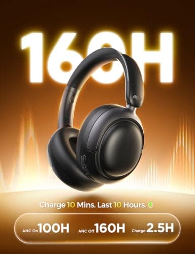 Audífonos Bluetooth Over-Ear Acer OHR703 Negros con Cancelación de Ruido Adaptativa