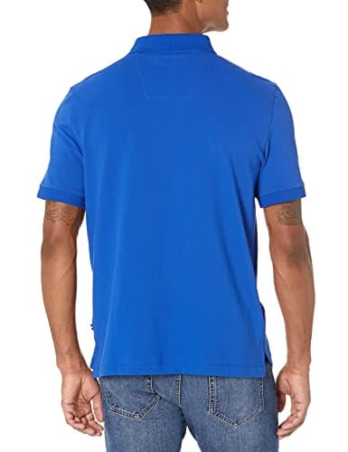 Nautica Men's Short Sleeve Solid Stretch Cotton Pique Polo Shirt Shirt, Bright Cobalt, XX-Large thumbnail 2