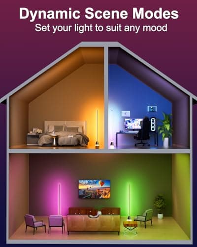 Miniatura de Lámpara de Esquina LED Keepsmile Smart RGB con Sincronización Musical 6