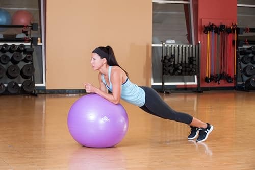 Black Mountain Products Static Strength Exercise Stability Ball with Pump, 2000 lb/75cm, Blue thumbnail 7