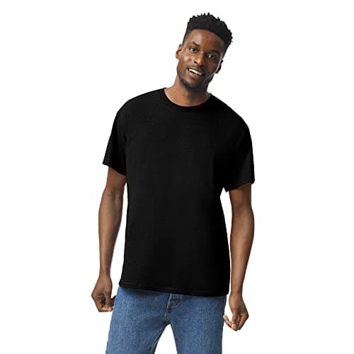 Gildan mens Heavy Cotton T-shirt, Style G5000, Multipack Shirt, Black (2-pack), Medium US thumbnail 2