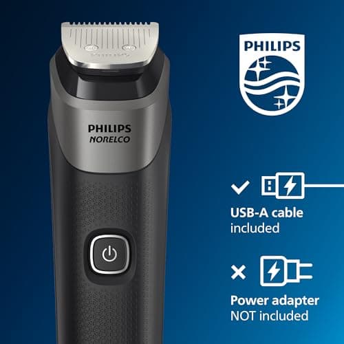 Philips Norelco All-in-One 18-Piece Trimmer 5000 Series - Shaver and Clipper for Face, Hair & Body, Self-sharpening Titanium Coated Blades, 16 Length Settings (0.5-16 mm), Wide Hai thumbnail 8