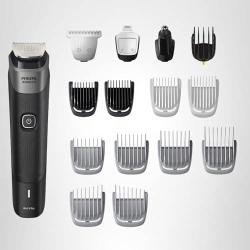 Philips Norelco All-in-One 18-Piece Trimmer 5000 Series - Shaver and Clipper for Face, Hair & Body, Self-sharpening Titanium Coated Blades, 16 Length Settings (0.5-16 mm), Wide Hai thumbnail 9