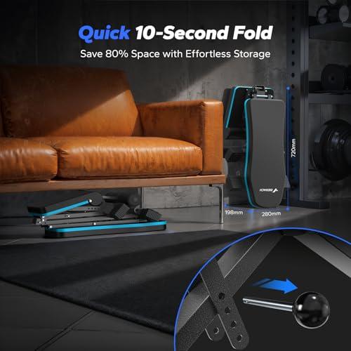 Miniatura de Banco de Pesas Plegable MERACH: Ajustable, 72 Ángulos y Soporta 450 kg 6