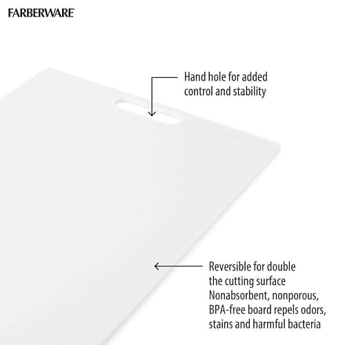Miniatura de Tabla de Cortar Farberware Reversible de 12x18 pulgadas para Cocina 2