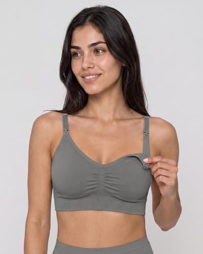 Stelle Nursing Bras Maternity Bralette Seamless for Breastfeeding thumbnail 2