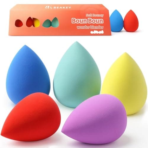 Set de 5 Esponjas BEAKEY para Maquillaje y Base