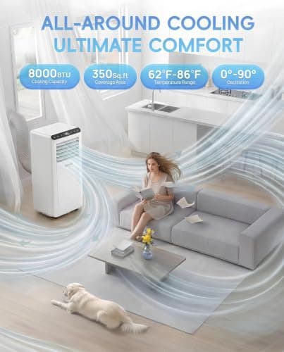 8000 BTU Portable Air Conditioner 3-in-1 AC Unit thumbnail 3