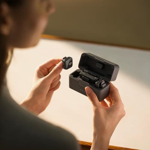 DJI Mic Mini (2 TX + 1 RX + Estuche de Carga) - Micrófono Lavalier Inalámbrico