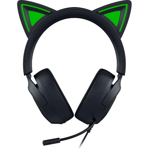 Audífonos Gamer Razer Kraken Kitty V3 X con Orejas de Gatito, Negros