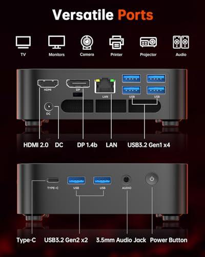 Miniatura de Mini PC ACEMAGICIAN Kron Mini K1: Ryzen 7, 32GB RAM, 1TB SSD y 4K 5