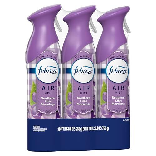 Febreze Air Mist Air Freshener Spray, Odor-Fighting Room Spray, Air Fresheners for Home and Bathroom and Kitchen, Aerosol Can, Southen Lilac Mornings Scent, Purple, 8.8oz (Pack of  thumbnail 10