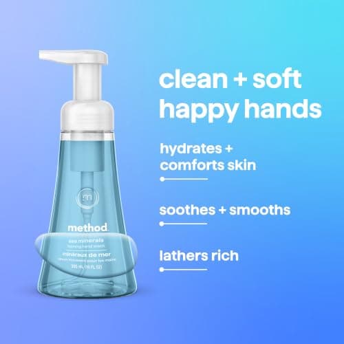 method Foaming Hand Wash, Sea Minerals - Leaves Hands Feeling Soft & Clean, for Bathroom & Kitchen, Marine & Lemon Notes, 10 fl oz, 3 pack thumbnail 6