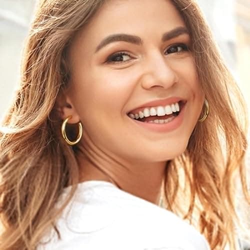 Set de Aretes de Argolla Adoyi Bañados en Oro 14K - 9 Pares Variados