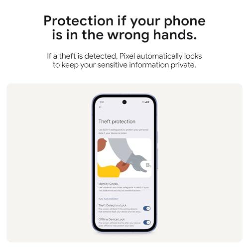 Google Pixel 9a con Gemini - Desbloqueado, Cámara Increíble y Seguridad Avanzada (128 GB, Porcelana)