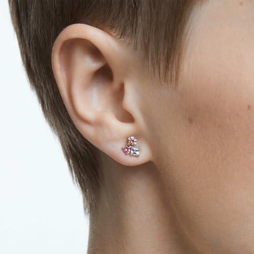 SWAROVSKI Attract earrings, Multicolored, Rhodium Finish thumbnail 4