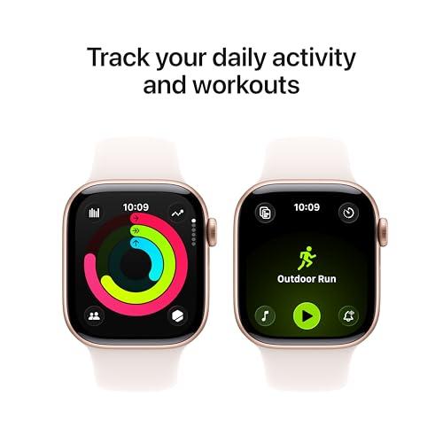 Apple Watch Series 11 [GPS 42mm] Smartwatch with Rose Gold Aluminum Case with Light Blush Sport Band - S/M. Sleep Score, Fitness Tracker, Health Monitoring, Always-On Display, Wate thumbnail 4