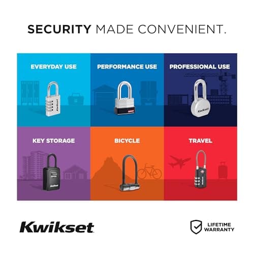 Miniatura de Candados Kwikset de Acero Laminado con Grillete Endurecido (Paquete de 2) 6