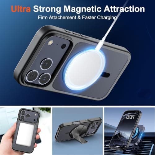 SUPFINE Magnetic for iPhone 18 Pro Case/17 Pro Case Black thumbnail 5
