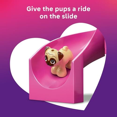 LEGO Friends Puppy Playground Pretend Play Building Toy - Creative Storytelling Playset for Girls & Boys, Ages 4+ - Includes 3 Dog Toys, & 2 Minidolls - Gift Idea for Birthdays & Pet Lovers - 42665