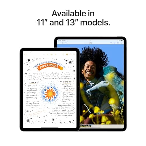 Apple iPad Air 11-inch (M2): Built for Apple Intelligence, Liquid Retina Display, 128GB, 12MP Front/Back Camera, Wi-Fi 6E + 5G Cellular, Touch ID, All-Day Battery Life — Starlight thumbnail 3