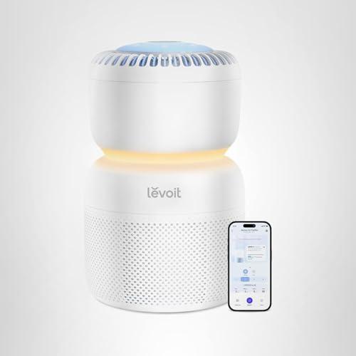 LEVOIT Air Purifier for Home Bedroom with HEPA Filter, White Noise Sound Machine and Blue Light-Free Night Light Support Better Sleep, AHAM VERIFIDE, 5 Air Quality Monitor, Smart W thumbnail 10