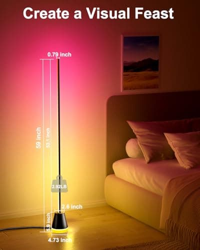 Miniatura de Lámpara de Esquina LED Keepsmile Smart RGB con Sincronización Musical 7