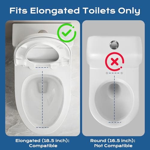 Elongated Bidet Toilet Seat – Non-Electric, Slow-Close Lid, Adjustable Water Pressure, Self-Cleaning Dual Nozzles for Frontal & Rear Wash, Leak-Resistant Brass Inlet, Easy Installa thumbnail 6