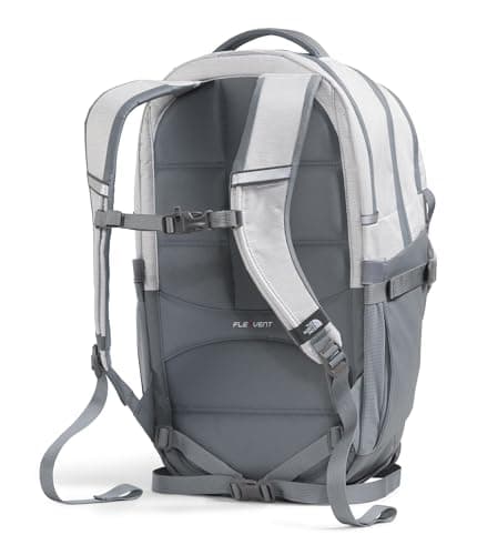 The North Face Women's Recon Everyday Laptop Backpack - Commuter Travel Bag, 18" Laptop Sleeve, Water-Repellent, TNF White Metallic Mélange/Mid Grey-NPF, One Size thumbnail 3