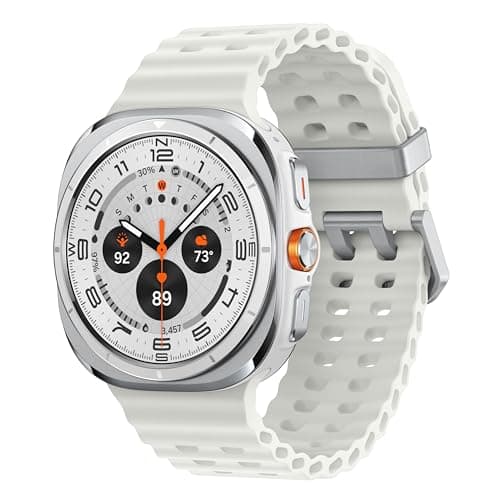 Samsung Galaxy Watch Ultra (2025) 47mm LTE Smartwatch, Titanium Casing, Advanced Sleep Coaching, Running Coach, Energy Score, Heart Rate Tracking, GPS, Titanium White [US Version, 