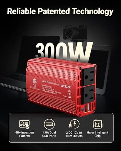 Miniatura de Inversor de Corriente BESTEK 300W para Auto 2