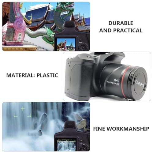 HD 720P Digital Camera with Wide-Angle Lens Small Cameras for Photography | Shakeproof Vlogging Camera Support 16x Digital Zoom Cool Gifts for Beginners Photography Lover Friends Family thumbnail 7