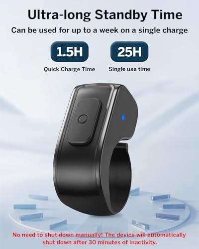 DATAFY [Case-Friendly] Remote Control Page Turner Ring for Kindle Paperwhite Oasis Scribe Kobo eReaders, Camera Camcorder Remote Controls, Page Turner Clicker for iPhone ipad Table thumbnail 8