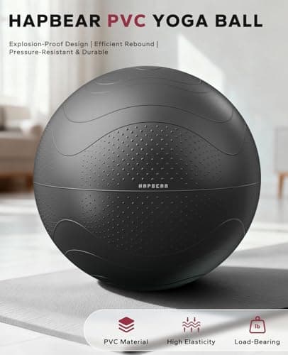 Miniatura de Pelota de Ejercicio HAPBEAR con Bandas y Bomba 2