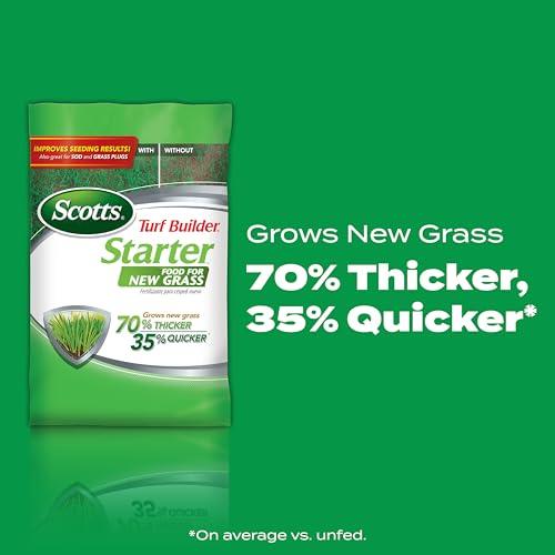 Scotts Turf Builder Starter Fertilizer for New Grass, Use When Planting Seed, 5,000 sq. ft., 15 lbs. thumbnail 3