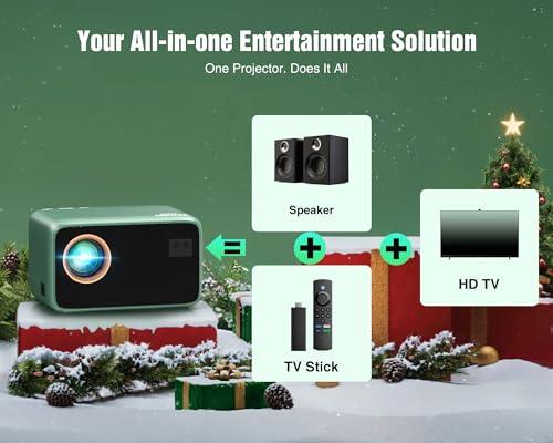 TMY 4K Projector with WiFi Bluetooth, Compatible with Netflix/Prime Video/YouTube, Outdoor Portable Home Theater Movie Projector, Smart Projector for Indoor Outdoor Movies, Gaming  thumbnail 9