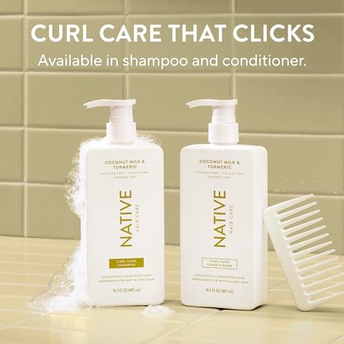 Native Coconut & Turmeric Shampoo and Conditioner Contain Naturally Derived Ingredients | All Hair Types, Color & Treated, Fine to Dry Damaged, Sulfate & Dye Free - 2-Pack thumbnail 10