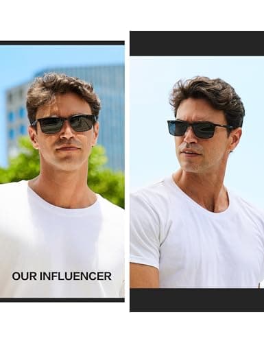 BIRCEN Polarized Mens Sunglasses for Driving: UV Protection Al-Mg Metal Sunglasses Lightweight Shades for Fishing Travel Golf thumbnail 2