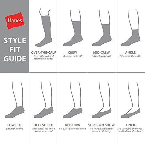 Miniatura de Calcetines Hanes Max Cushion para Hombre (Paquetes de 6 o 12, Blancos, Talla 12-14 US) 4
