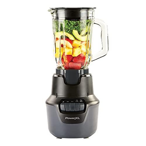 PowerXL Boost Blender, 4 Speed, 800 Watts, 48-oz Glass Jar, Black