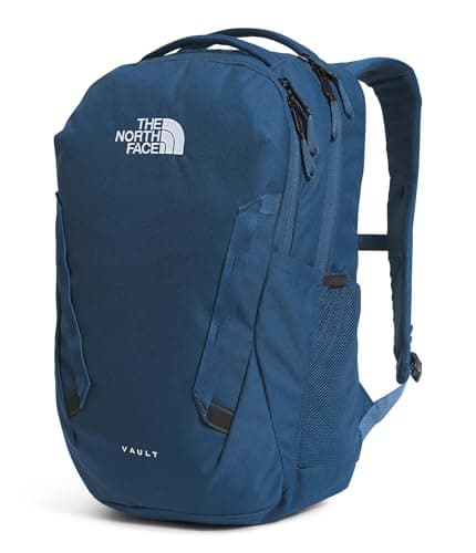 The North Face Vault Everyday Laptop Backpack - Commuter Travel Bag, Water-Repellent Finish, Spacious Compartment, Shady Blue/TNF White-NPF, One Size thumbnail 3
