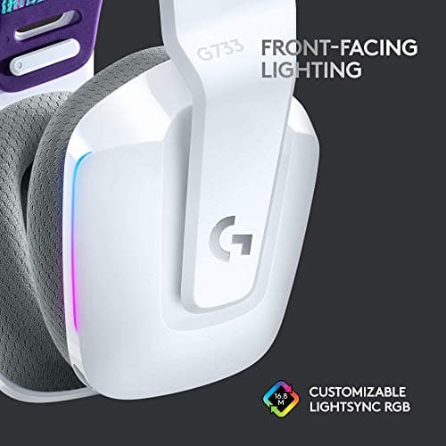 Miniatura de Audífonos Gamer Inalámbricos Logitech G733 LIGHTSPEED con RGB y Blue VO!CE - Blanco 4